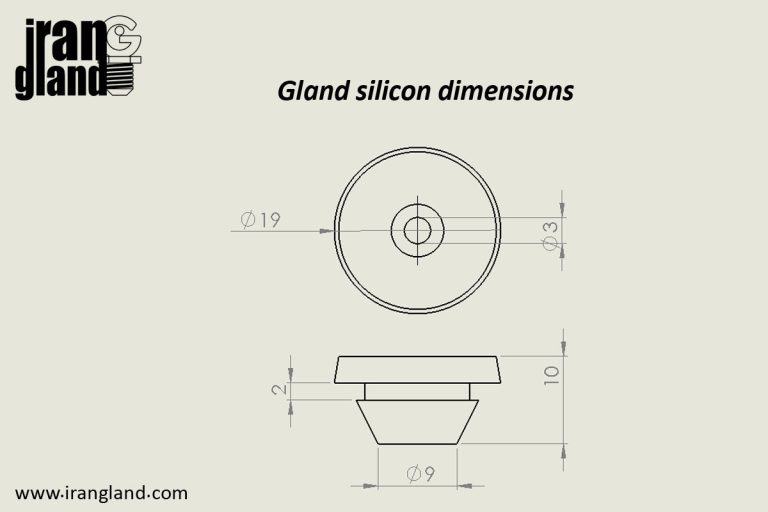 اندازه ی گلند سیلیکونی